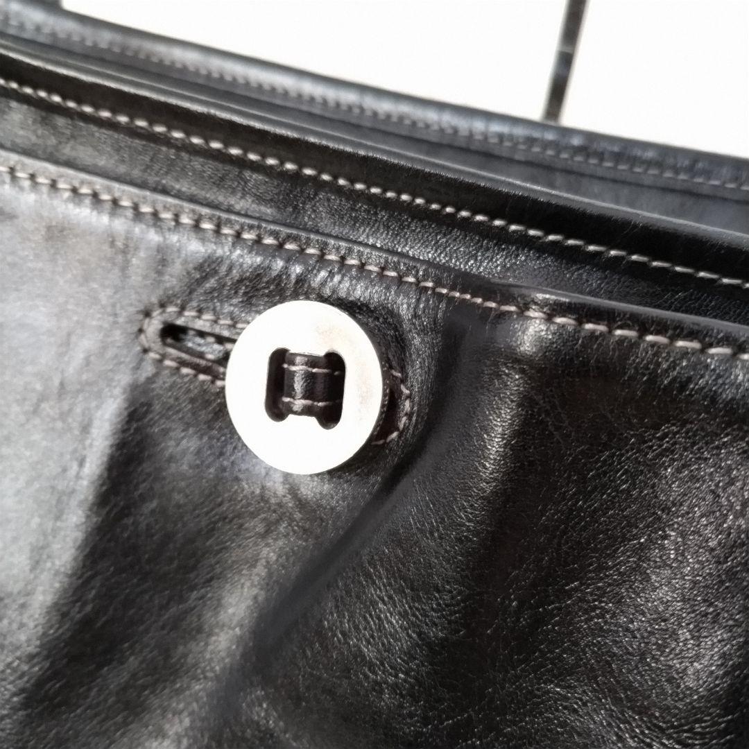 美品　aniary アニアリ トートバッグ　レザー　ライン　PC可 A4サイズ