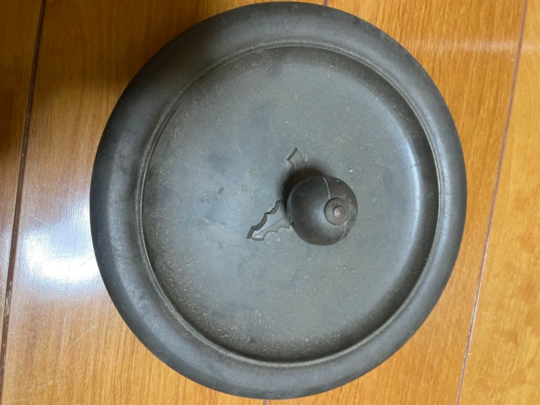 【龍文堂造】 鉄瓶 彫刻模様 アンティーク 工芸品
