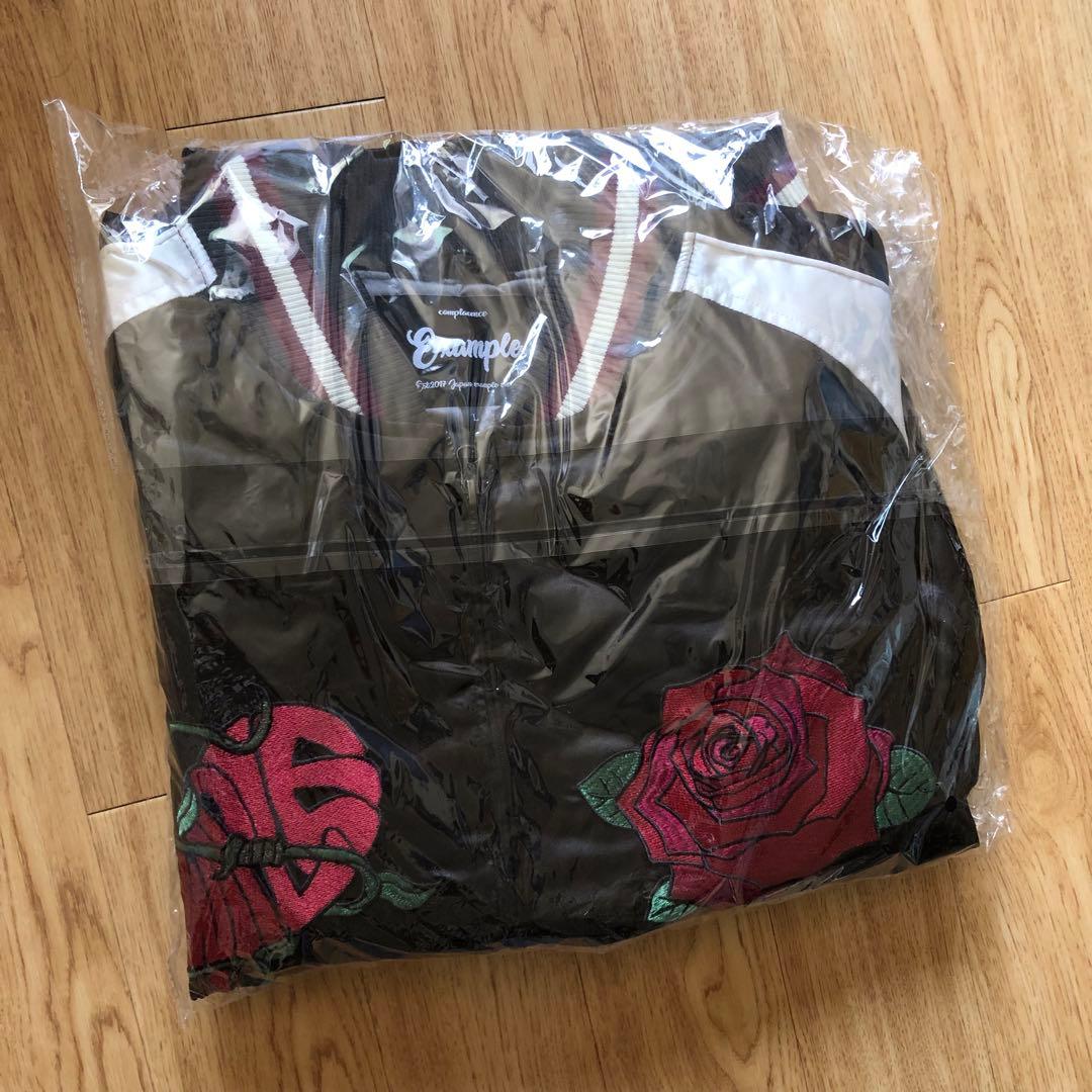 定価42,900円【値下げ可】EXAMPLE薔薇刺繍スタジャンL