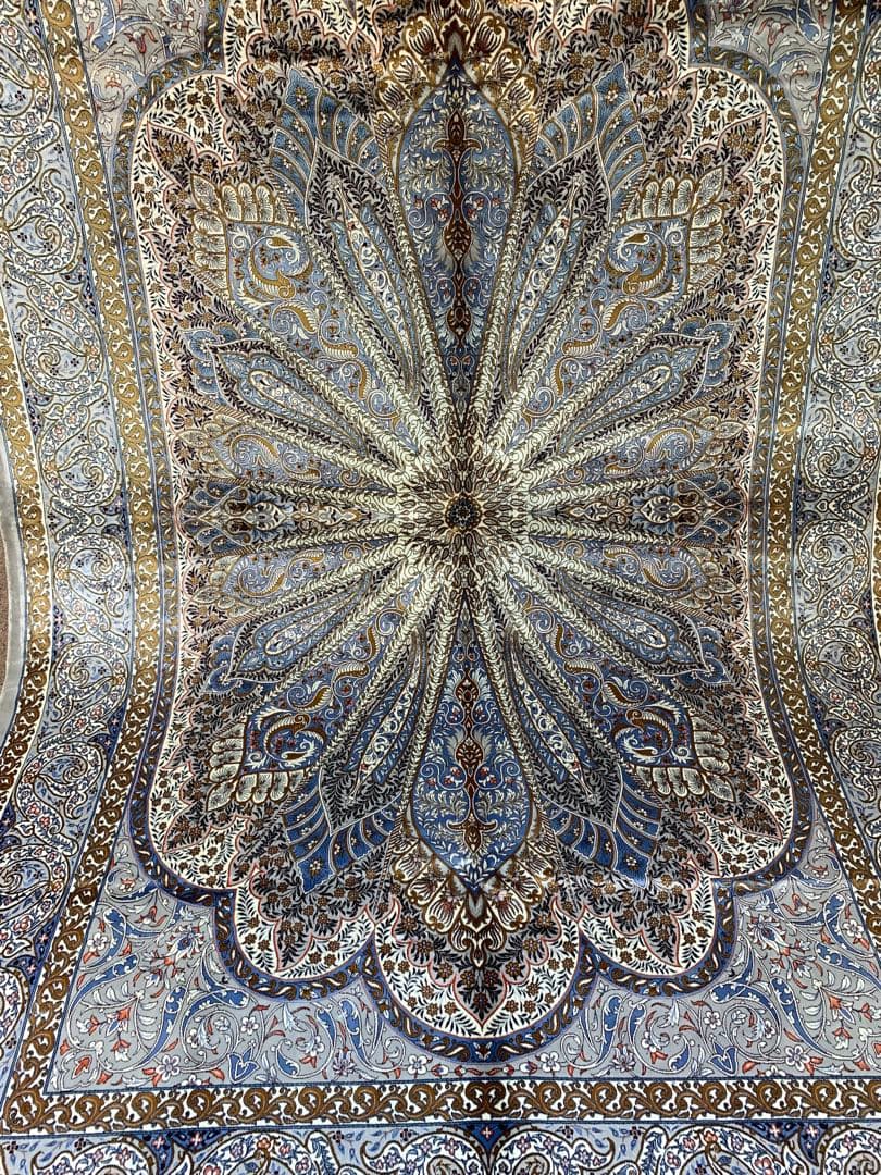 ペルシャ、イラン産シルク 146x224cm ラグ……69pm.