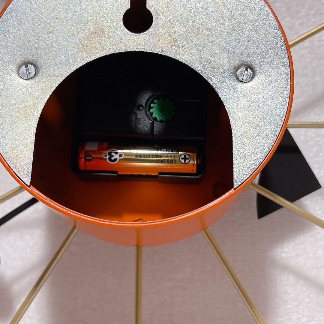 訳あり ボール・クロック ジョージネルソン リプロダクト オレンジ 長針歪み