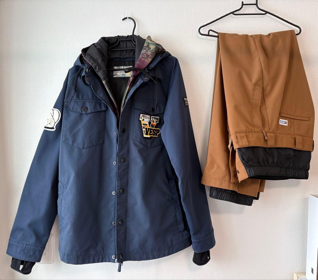 スノーボード　スノボウェア　人気　VESP ウェア　上下セット　メンズMサイズ