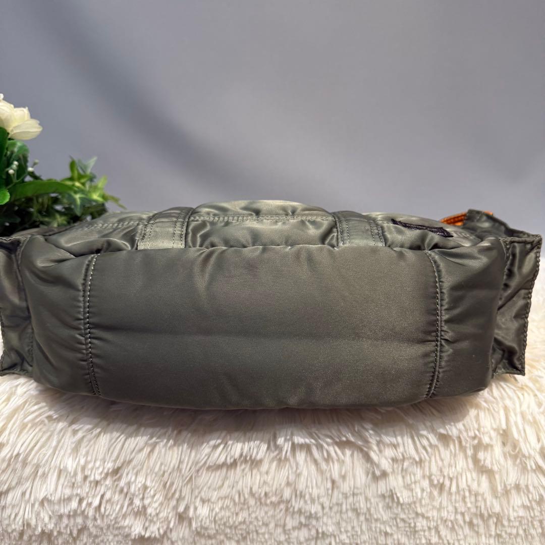 【美品】PORTER TANKER DUFFLE BAG(s) セージグリーン