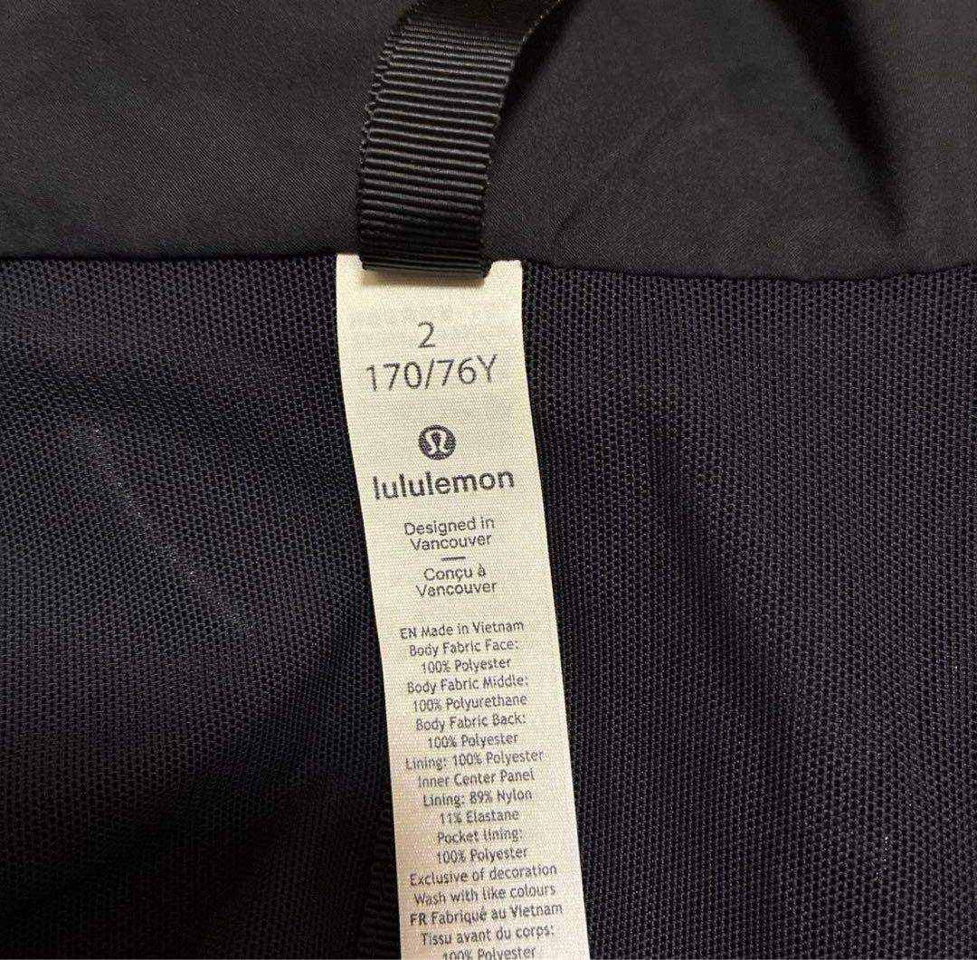 Lululemon ルルレモン ロング ジャケット 黒 ［サイズ2］