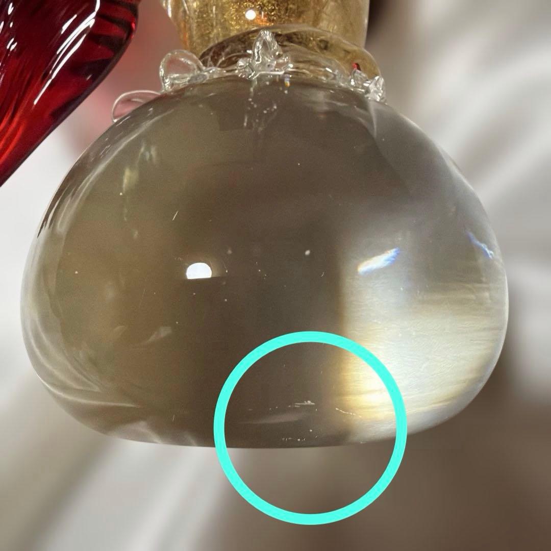 ハ*ピ様 ベネチアンガラス ムラーノガラス 酉年 金彩 オブジェ イタリア