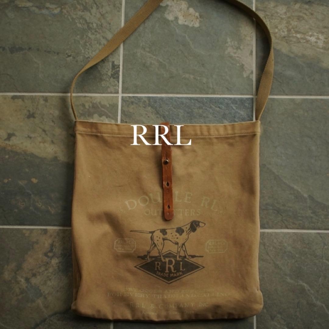 RRL 犬 キャンバス レザー トートバッグ ラルフローレン ビンテージ