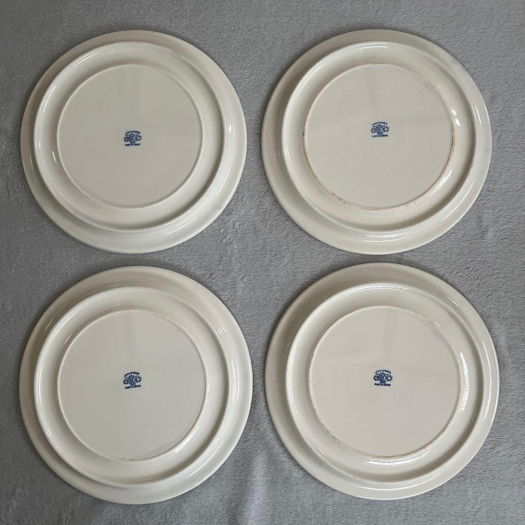 MORIYAMA モリヤマ ブルーウィロー ランチプレート 26cm✖️4枚