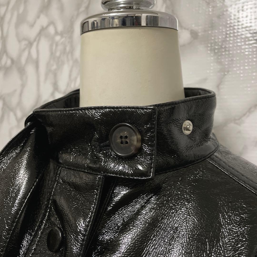 IRENE アイレネ フェイクレザーコート