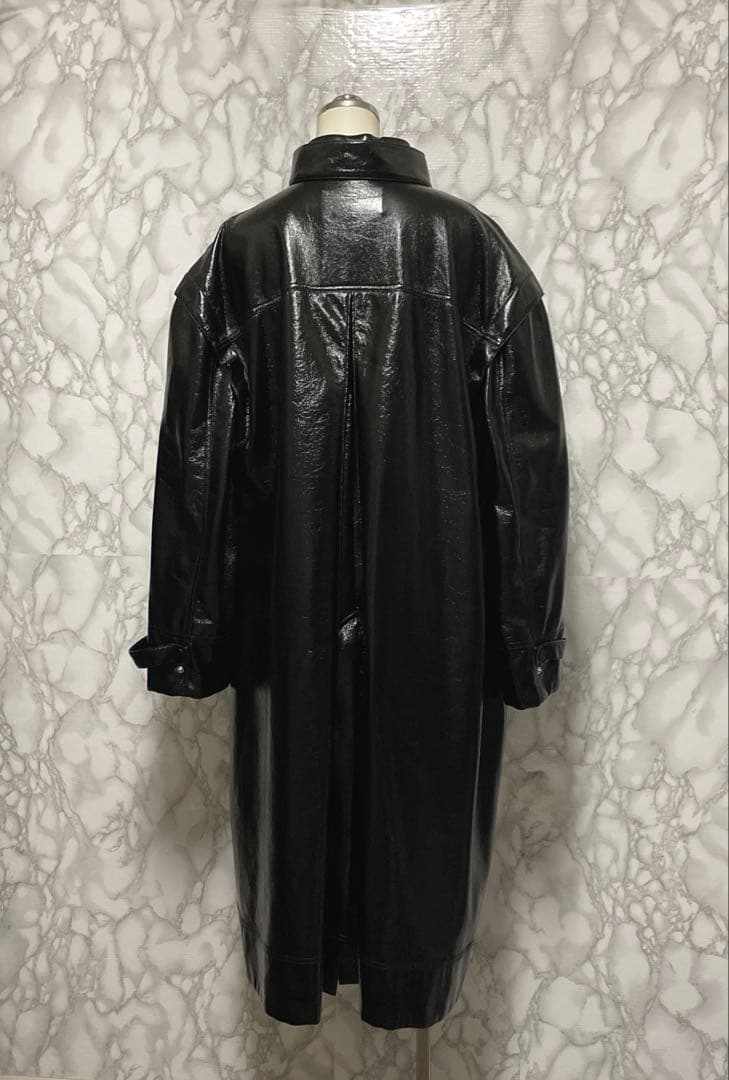 IRENE アイレネ フェイクレザーコート