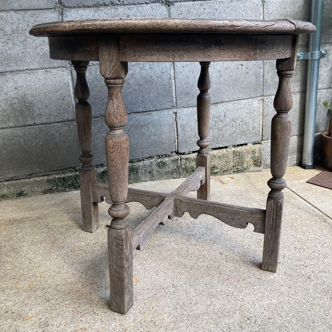 大幅値下 ヴィンテージ カフェテーブル 昭和レトロ 木製 丸椅子 サイドテーブル