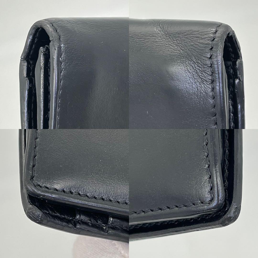 GUCCI 長財布 フラップウォレット マーモント ダブルG金具 黒 付属品付き