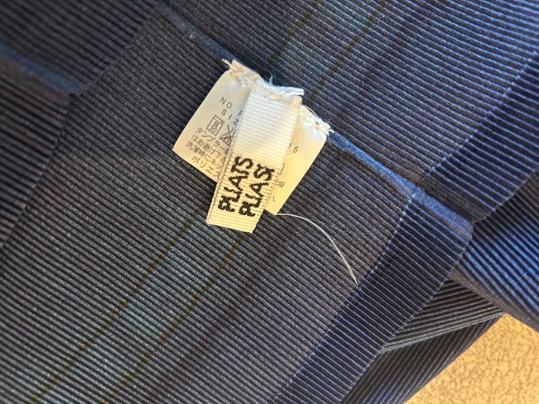 プリーツプリーズpleats pleaseハイネックミスト半袖 デニム転写