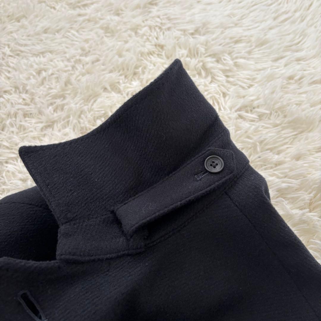 Savile Row サヴィルロウ カシミヤ100 ステンカラーコート LL 黒