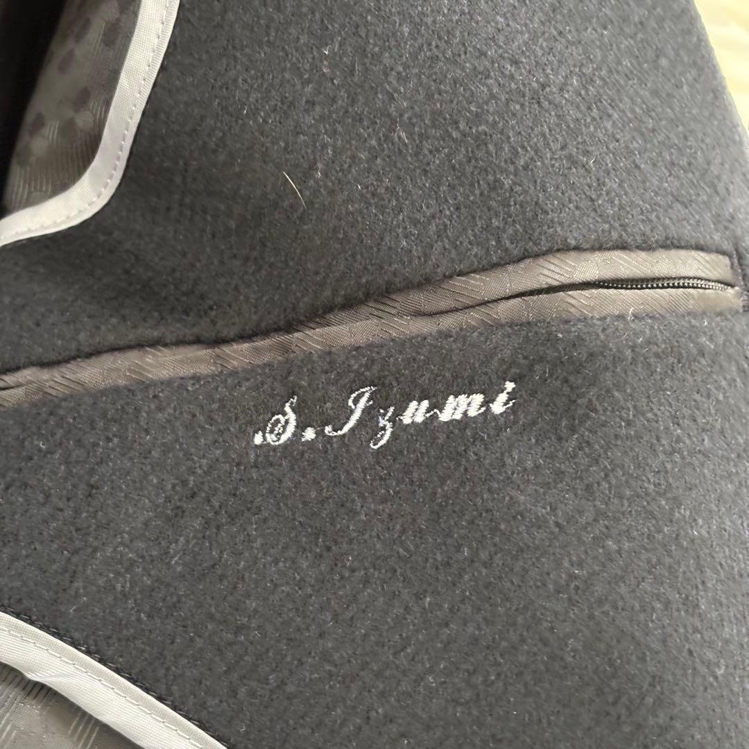 Savile Row サヴィルロウ カシミヤ100 ステンカラーコート LL 黒