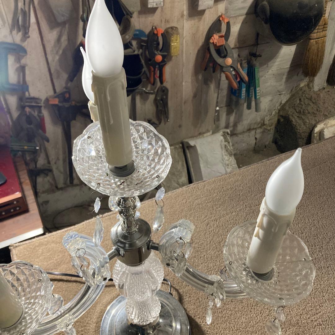 ロココ調 タッチセンサーライト 4灯 キャンドル型ライト シャンデリア