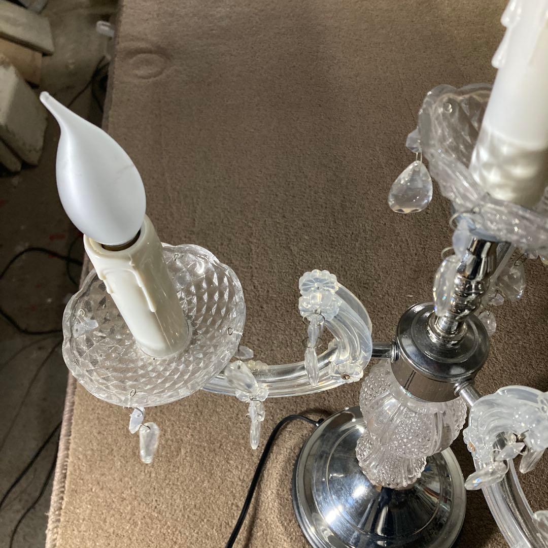 ロココ調 タッチセンサーライト 4灯 キャンドル型ライト シャンデリア