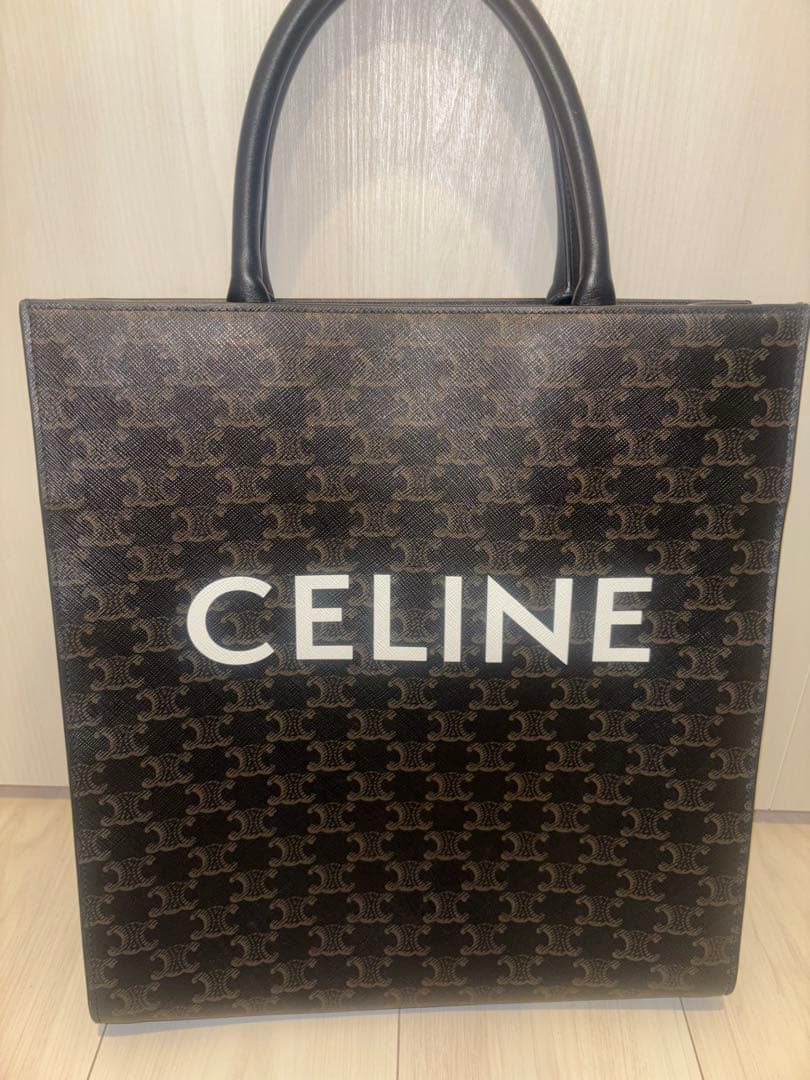 CELINE トートバッグ ブラック ブラウン