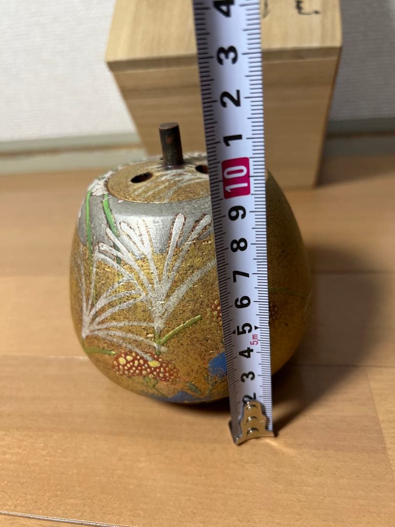 658 九谷焼❓　香炉　未使用