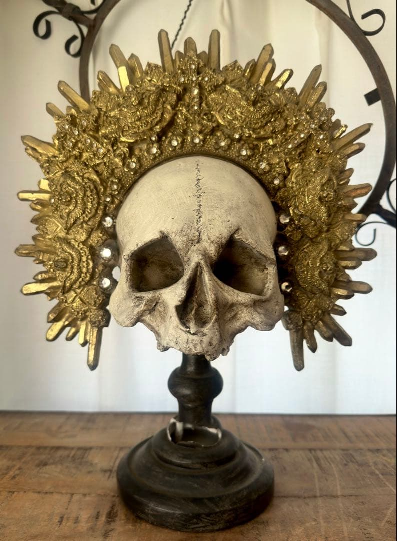 c*m様 頭骨/美術オブジェ　キングスカル　アンティーク家具