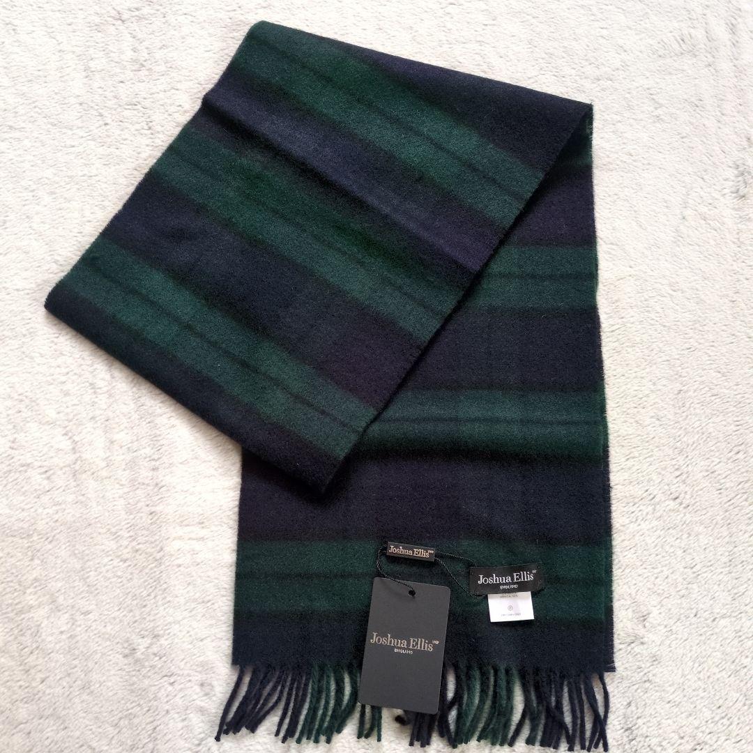 未使用　Joshua ellis　マフラー　チェック柄