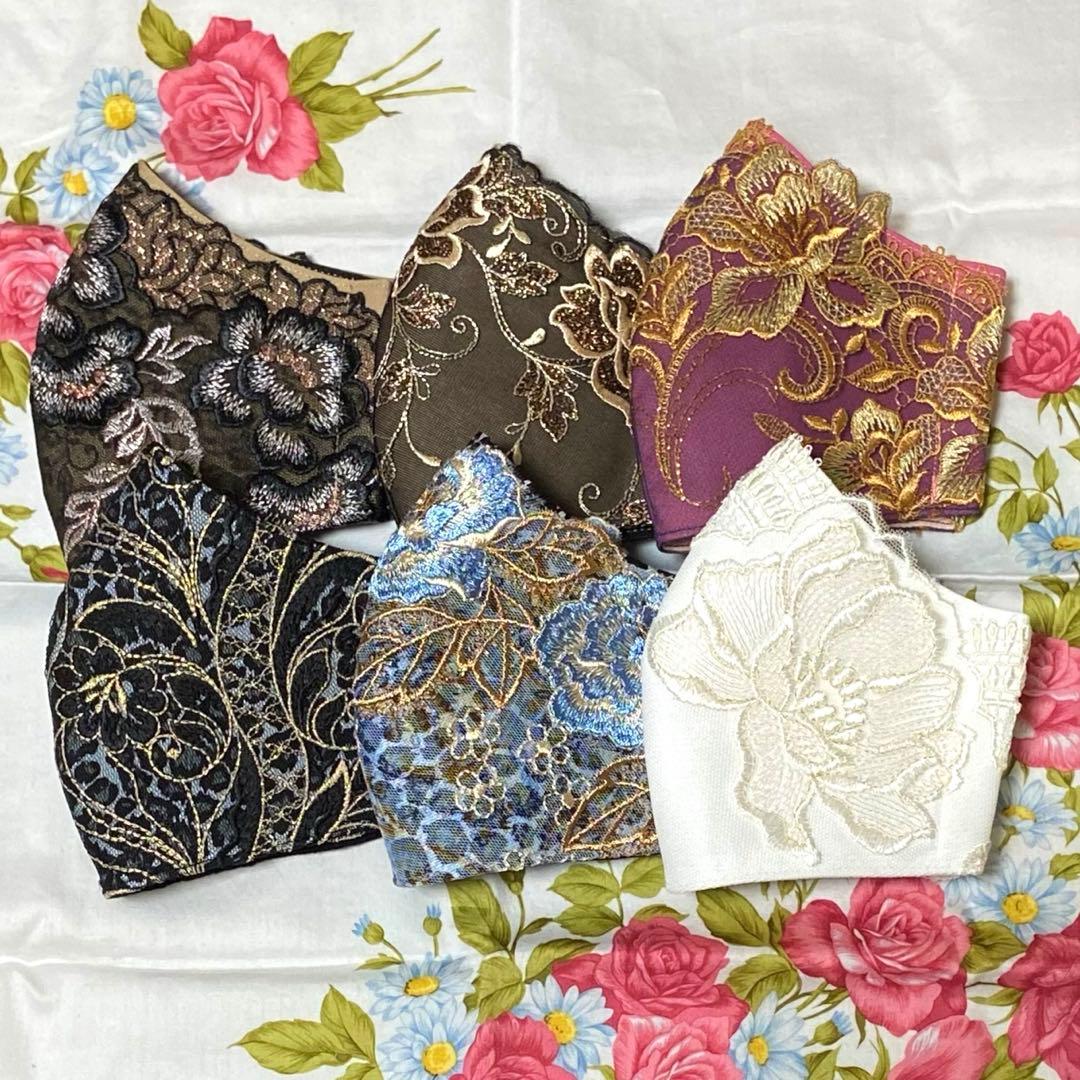 [ピンクの白玉]ハンドメイドマスク