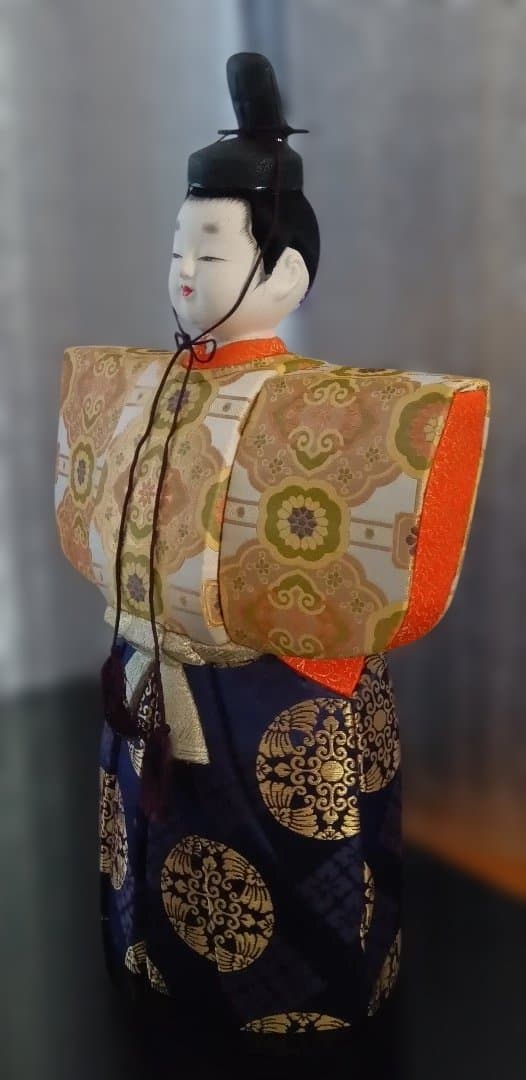 江戸木目込人形　雛人形　朱礼