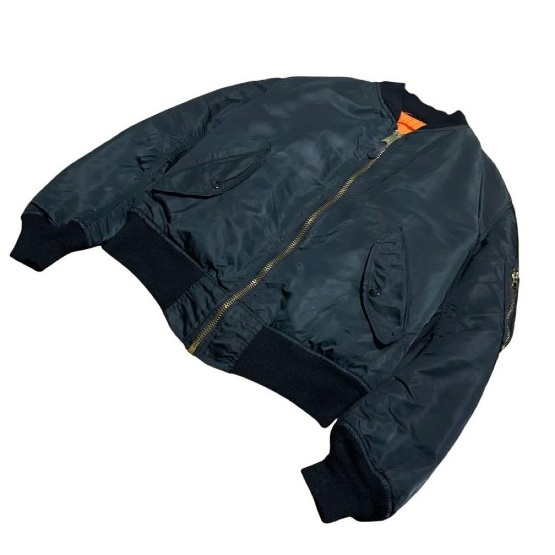 90s ALPHA INDUSTRIES MA-1 フライトジャケット ブラック