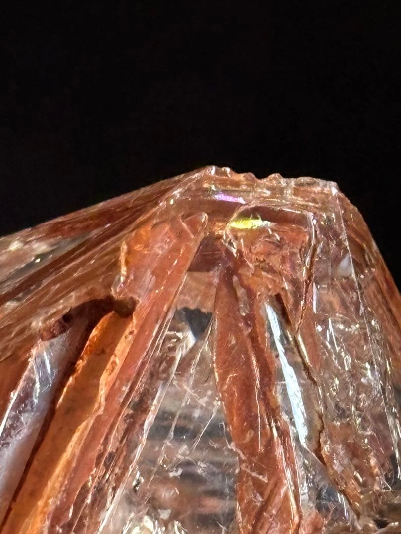 マダガスカル産　レッドクレイエレスチャル　68g ウィンドウクォーツ　高透明度