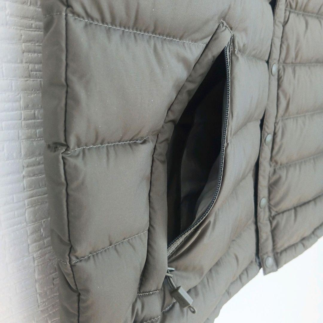 【未使用】DANTON クルーネック インナーダウンベスト オリーブ M