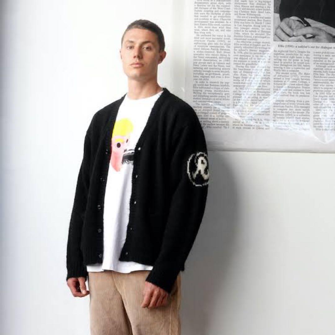 Richardson × UNUSED モヘアカーディガン Size3 ブラック
