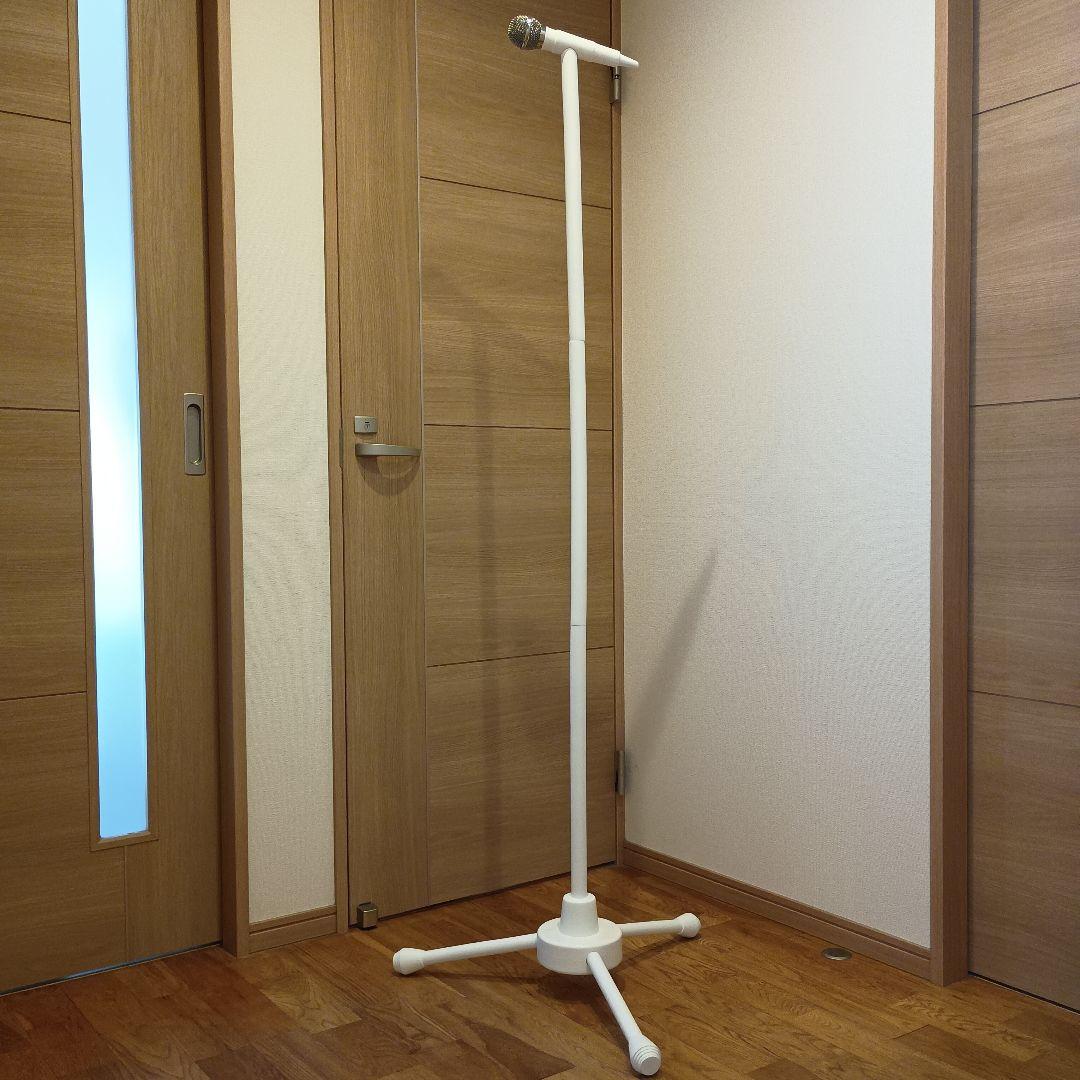 矢沢永吉　ホワイト マイクスタンド 型ハンガー