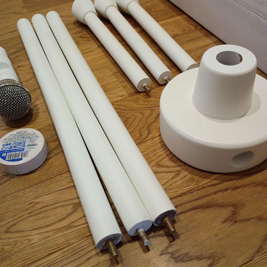 矢沢永吉　ホワイト マイクスタンド 型ハンガー