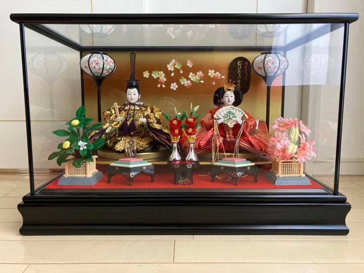 雛人形（ガラスケース入り）　大阪　松屋町
