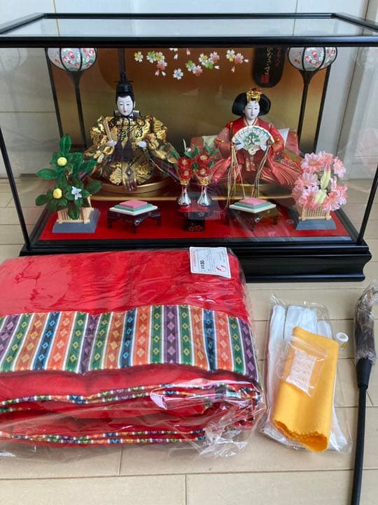 雛人形（ガラスケース入り）　大阪　松屋町