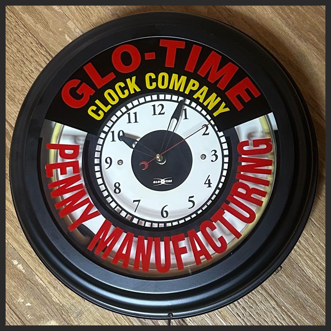 ネオン管　掛け時計　ネオンクロック　新品・未使用品