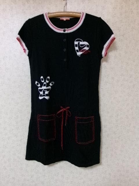 94495 カステルバジャックスポーツ　ニットワンピース　紺　42