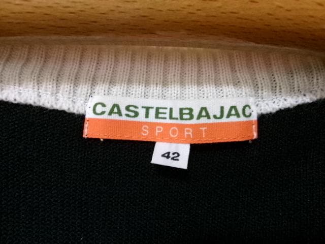 94495 カステルバジャックスポーツ　ニットワンピース　紺　42