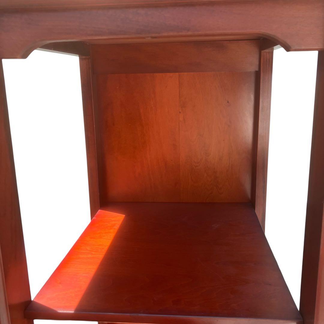 高級 無垢 四方棚 飾り棚 オープラック 収納家具 スリム棚　ヴィンテージ