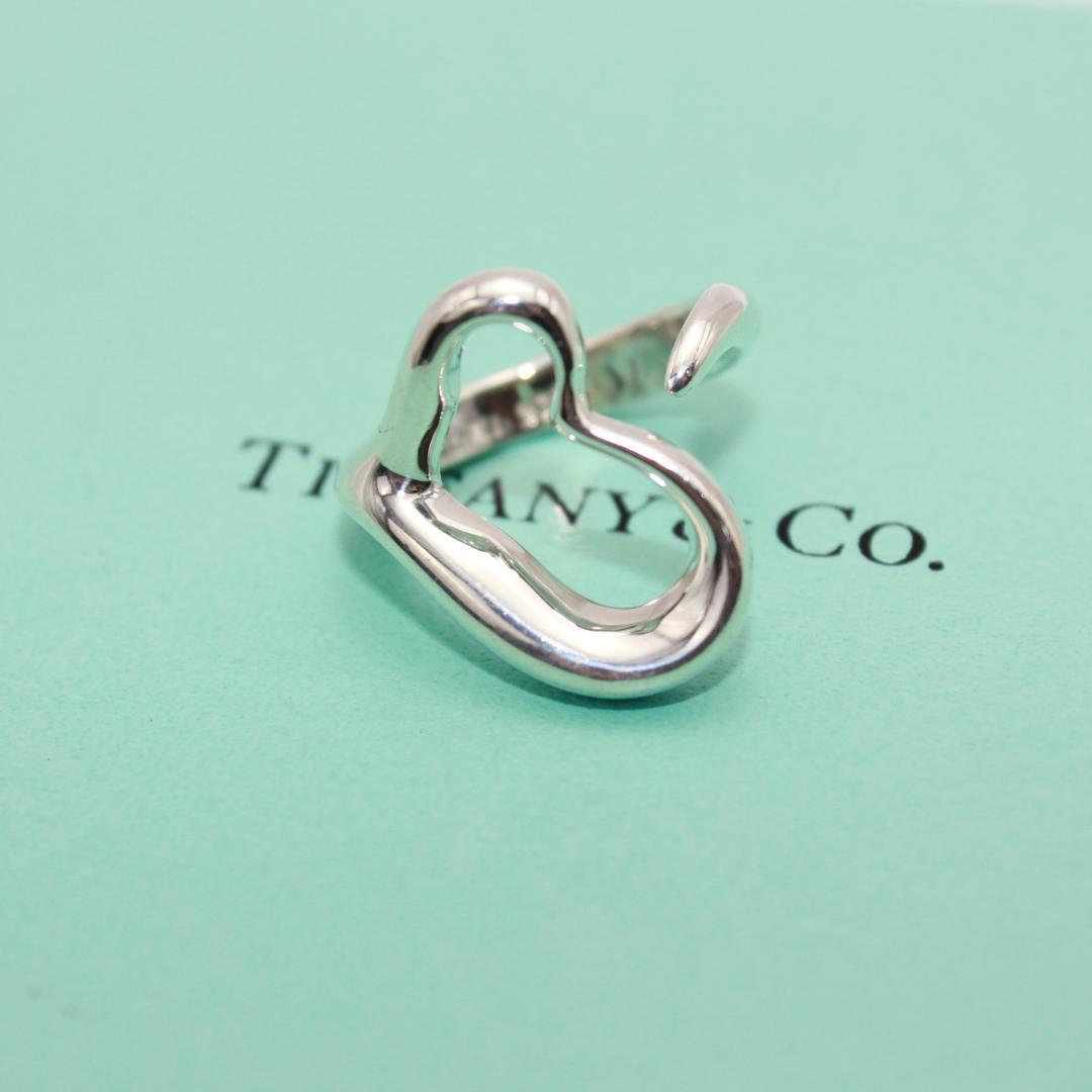 美品 Tiffany&Co. ティファニー オープンハート リング 指輪 10号