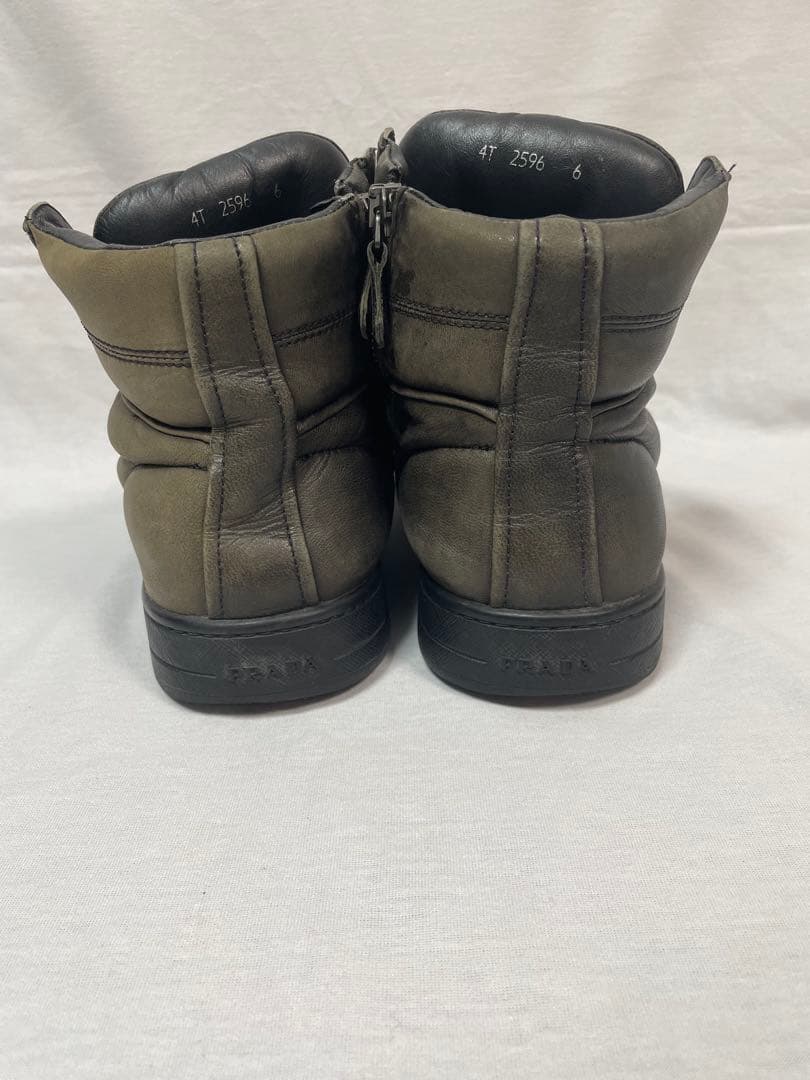 2D106 PRADA スポーツ ハイカット スニーカー ６(26.0cm相当)