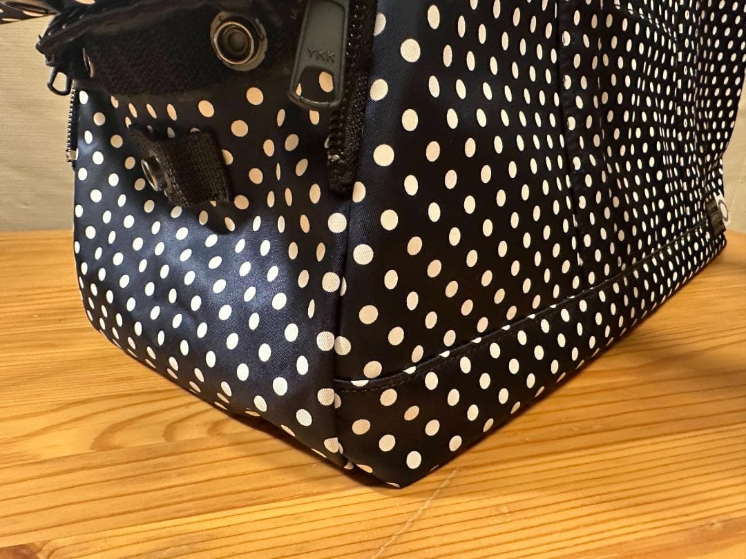 PORTER 犬猫用ドット柄 キャリーバッグ ネイビー