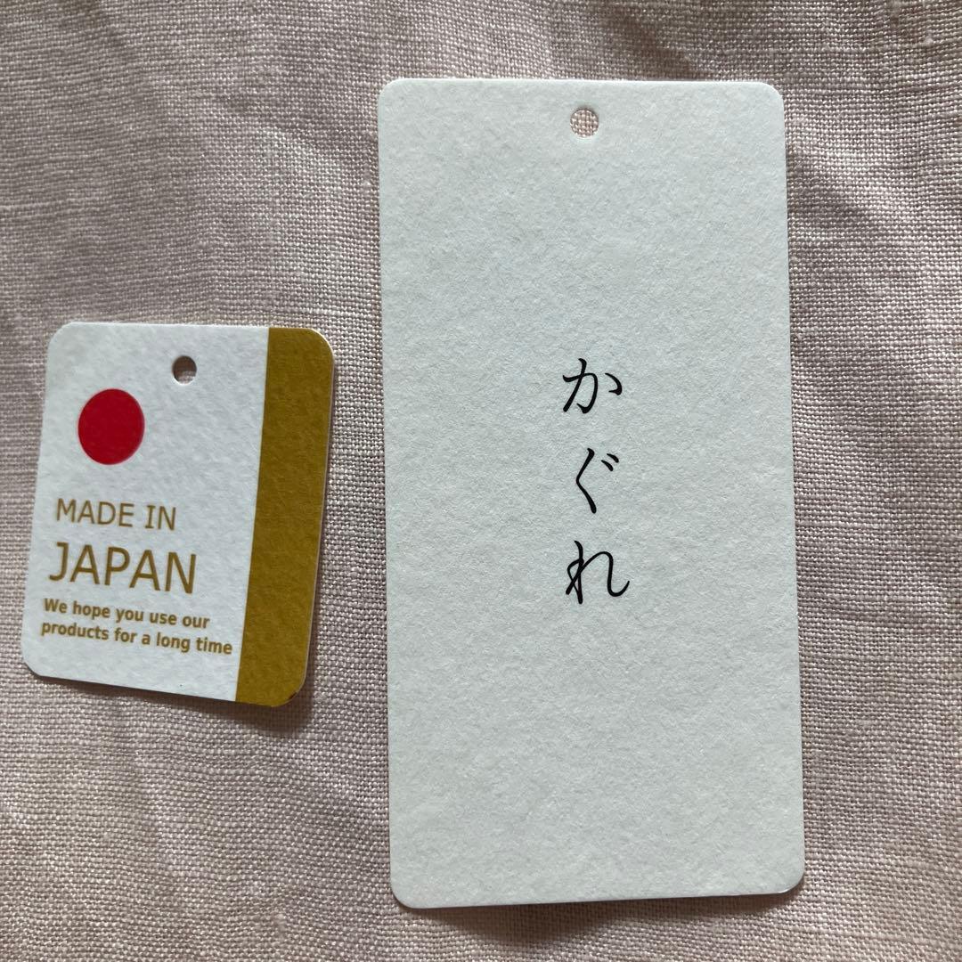 かぐれ リネン半袖クルーネックプルオーバー ピンク