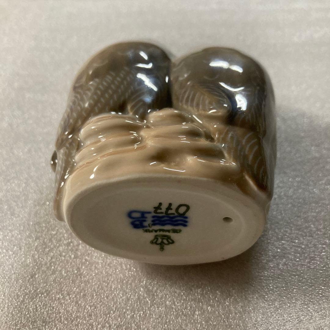   フィギュリン★ペアフクロウ★美品