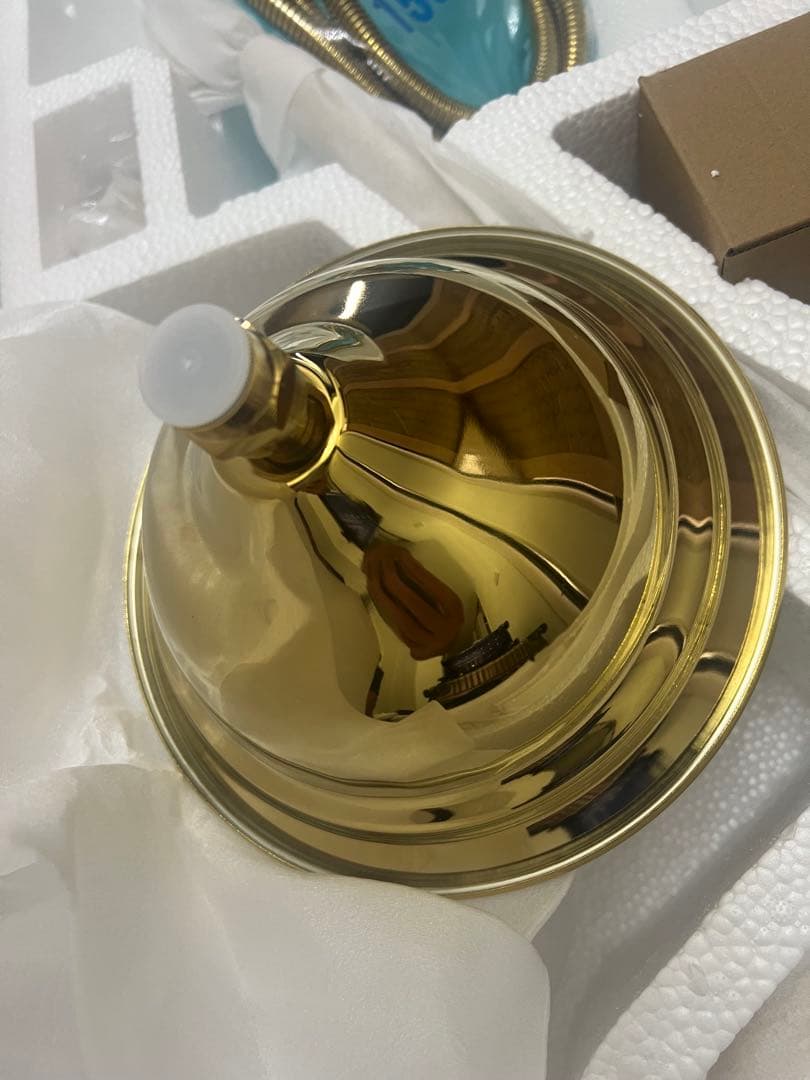 ゴールド シャワーヘッドセット 真鍮製