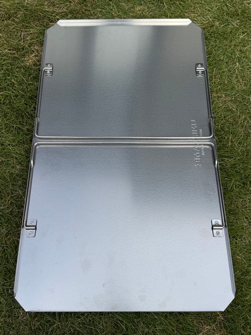 ユニフレーム　焚き火テーブル、フィールドラック2個、ステンレス天板、収納袋セット