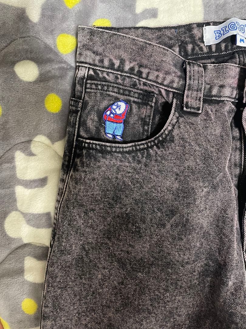 BIGBOY 紫ハイウエストデニムパンツ M