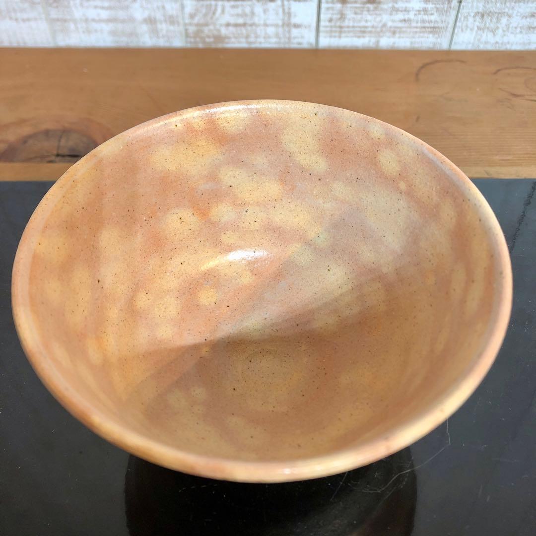 〈未使用〉ピンクマーブル柄がかわいい　茶碗　お砂入茶碗　抹茶碗　茶道具