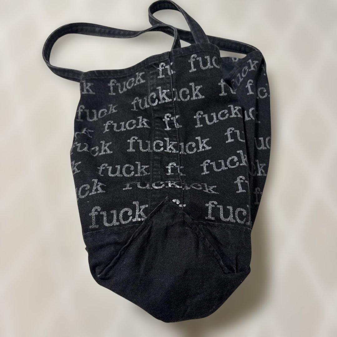 希少 Supreme 2013 FUCK デニム トート ブラック Boxロゴ