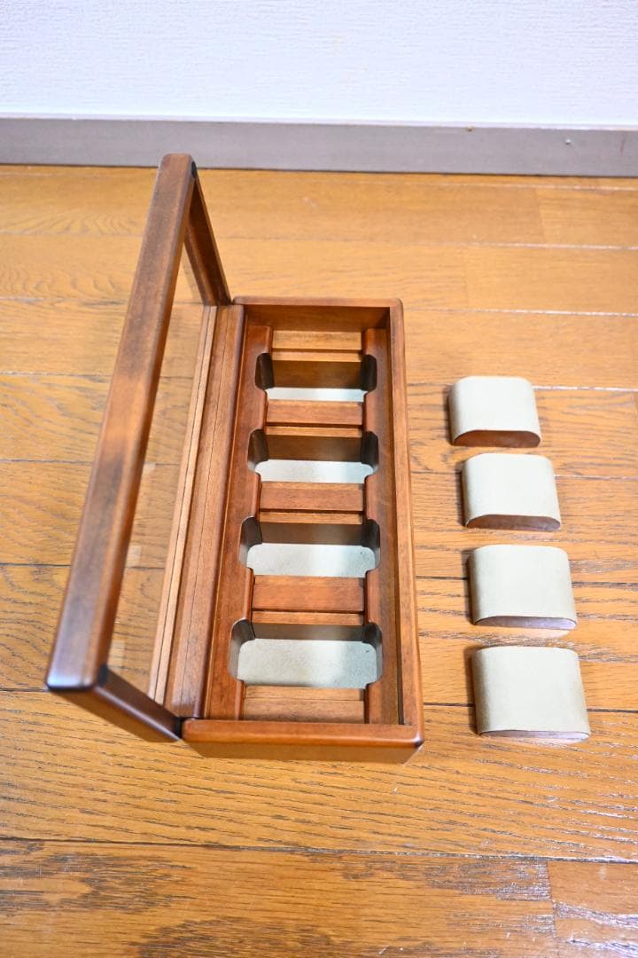 豊岡クラフト ウォッチボックス 箱付 4本収納 ほぼ新品 No.2
