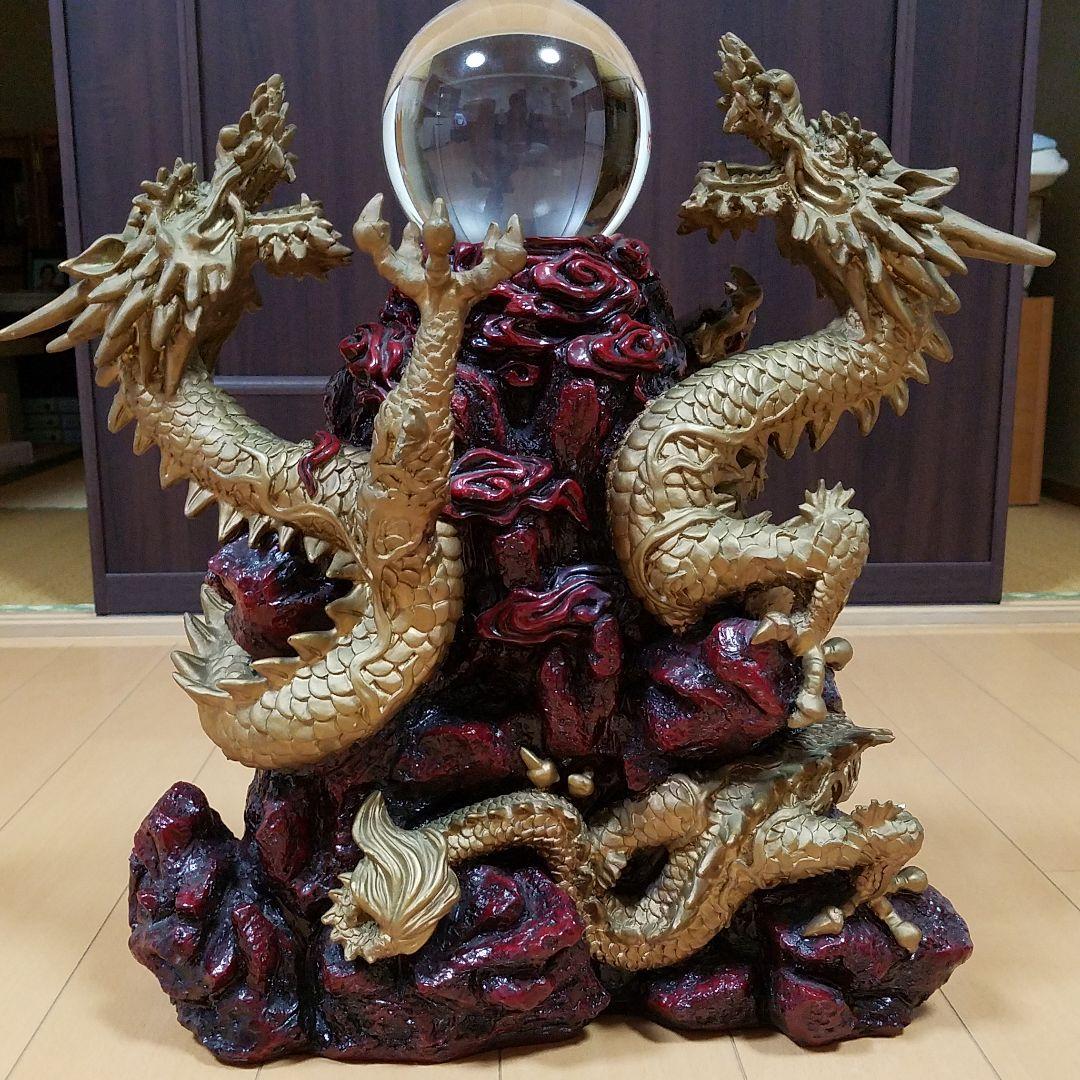 玉龍の置物